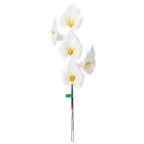 Artikel Konstgjord kallalilja med gul ståndare, dekorativa blommor, 35 cm, 10 st
