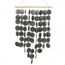 Capiz vindklocka, hängande dekorationsskal väggdekoration 68cm