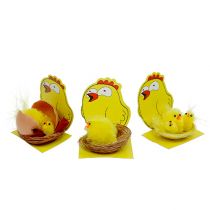 Artikel Chenille Chicks i Nest Mix Ø 5,5cm 3st