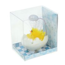 Artikel Chenille chick i badrummet 8,5 cm gul