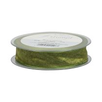 Artikel Chiffongband organzaband dekorativt band organza grönt 15mm 20m