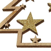Artikel Julgalgar blandade. 10cm med glitter 12 st