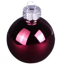 Artikel Julgranskulor glasgranskulor Bärmix Ø5cm 24 st Bärrosa beige kräm glänsande