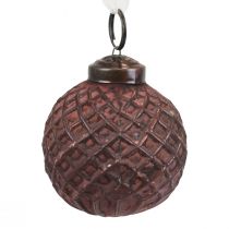 Artikel Julgransdekorationer vintage juldekorationer glas Ø5cm 9st