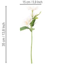 Artikel Konstgjord julrosbukett, julbukett, 35 cm, 6 stycken