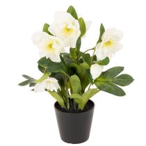 Artikel Konstgjord julros, krukblomma, bordsdekoration, 34 cm