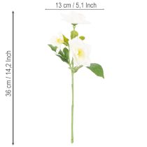 Artikel Konstgjord julrosblommabukett, vit, konstgjord juldekoration
