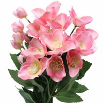 Artikel Bukett julrosor rosa 29cm 4 st