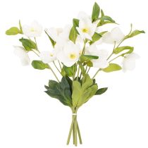 Artikel Julros Konstgjord Blomma Vit Dekorativ Konstgjord Blombukett, 40 cm, 4 st