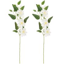 Artikel Konstgjord klematisgren med blommor för elegant och lättskött dekoration, 81 cm, 2 stycken