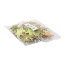 Artikel Strödekoration Julstjärnor kokosgrön Ø5cm 50st