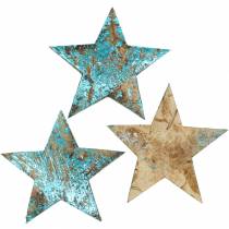 Artikel Kokosstjärna blå 5cm 50st spridda stjärnor bordsdekoration