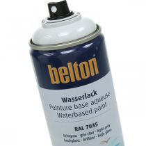 Artikel Belton fri vattenbaserad färggrå högblank spray ljusgrå 400ml