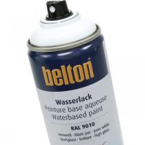 Artikel Belton fri vattenbaserad färg vit högblank spray ren vit 400ml