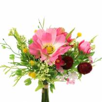 Dekorativ bukett Cosmea och snöboll i ett gäng Artificiell rosa Assorted H18cm