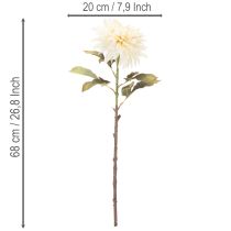 Artikel Konstgjord dahliablomma för vas 68 cm