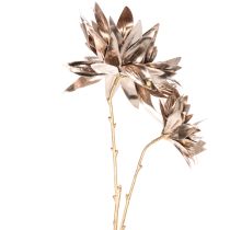 Artikel Konstgjord dahliablomma, långskaftad med två blommor, 75 cm