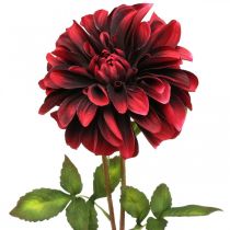 Artikel Konstgjord blomma dahlia röd sidenblomma höst 78cm Ø3 / 15cm