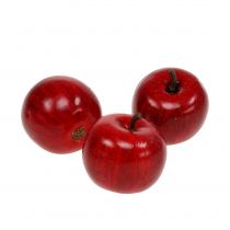 Dekorativ äppelröd glänsande 4,5cm 12 st
