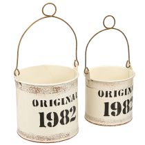 Artikel Dekorativt hinkhandtag &quot;Original 1982&quot; Creme Ø12/10cm 2×2-Set