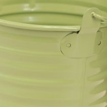 Artikel Dekorativ hink Metall växtkruka Handtag 4 färger Ø11cm 8 st