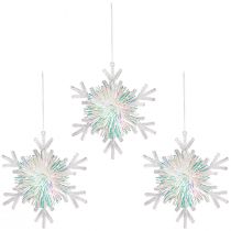 Artikel Dekorativ iskristall snöflinga för upphängning Ø15cm 3st