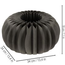Artikel Borddekoration av pumpa i bikakeformad papper, vikbar, rund, 34 cm, 2 stycken