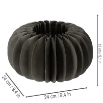 Artikel Dekorationsringar av pumpapapper i honungskaka 24 cm 4 st