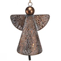 Artikel Dekorativ ängel metallklocka brons vit natur 21x13,5x24cm