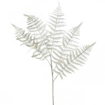 Deco ormbunke konstgjord växt ormbunke blad konstgjord ormbunke vit L78cm