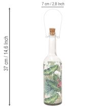 Artikel Dekorativ LED-flaska med flamingomotiv 37,5 cm varmvit 2 st