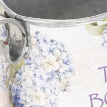 Artikel Dekorativ vattenkanna hortensia metall vintageblommor 30x11x14,5cm