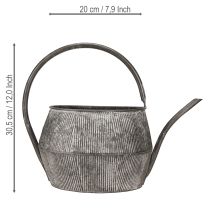 Artikel Dekorativ vattenkanna/tekanna i metall, svart, vintagestil