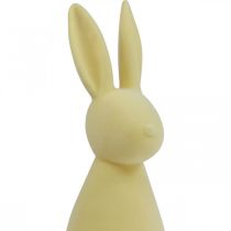 Deco Bunny Deco Easter Bunny Flockad Gul H47cm