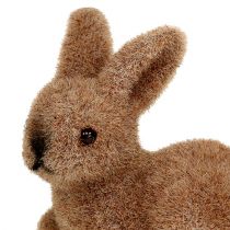 Artikel Dekorativa kaniner 5cm flockade bruna 16 st