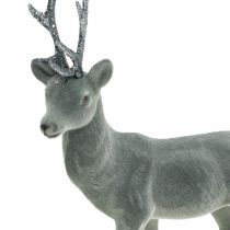 Artikel Dekorativ hjortfigur, dekorativ ren, antracit, H28cm