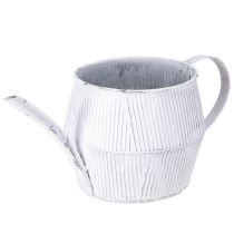 Artikel Dekorativ metallkanna i vit vintage 28cmx13cmx12,5cm