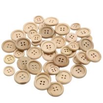 Artikel Dekorativa knappar natur 1,5cm - 2,5cm 150 st