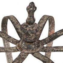 Artikel Dekorativ krona i antik stil metalldekoration rost Ø19,5 cm H22 cm