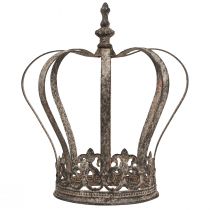 Artikel Dekorativ krona i antik stil metalldekoration rost Ø19,5 cm H22 cm