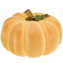 Dekorativ pumpa flockad ljusorange höstdekoration Ø30cm