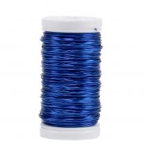 Dekorativ emaljerad tråd blå Ø0.50mm 50m 100g