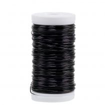 Dekorativ emaljerad tråd svart Ø0.50mm 50m 100g