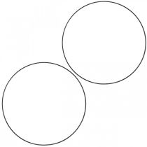 Artikel Dekorativ metallring dekorativ ring Scandi ring svart Ø25,5cm 6 st