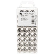 Artikel Dekorativa silvermetallpärlor, 14 mm, 35 stycken