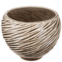 Artikel Dekorskål Blomkruka Keramik Beige Brun Ø15cm 2st