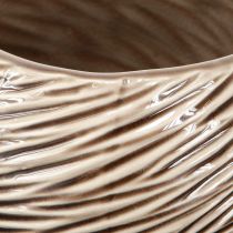 Artikel Dekorskål Blomkruka Keramik Beige Brun Ø15cm 2st