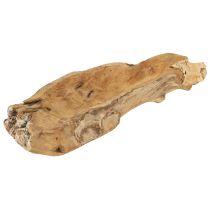 Artikel Dekorativ skål trä teak naturlig maritim 46x14x7cm