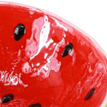 Artikel Dekorativ skål keramik vattenmelon sommardekoration Ø15cm H6cm