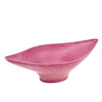 Dekorativ skål rosa 34 cm x 17,5 cm H10cm, 1 st